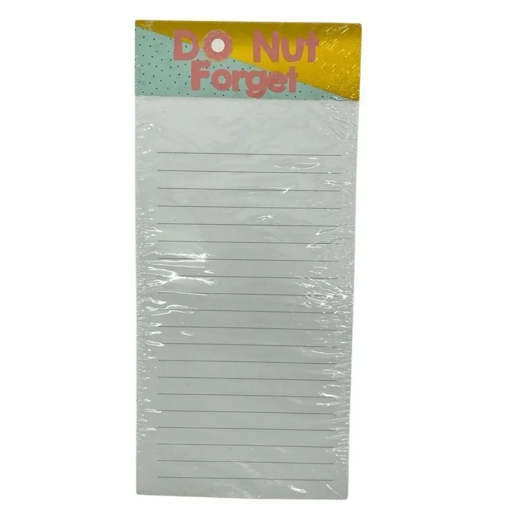 Do Nut Forget Colorblock Lined Notepad | 80 Sheets | 4 x 8.75 | New